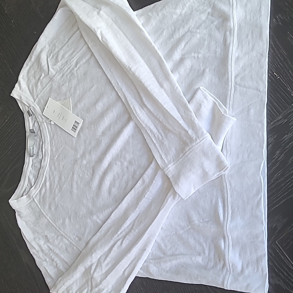 NWT Vince Linen Sweater Tee